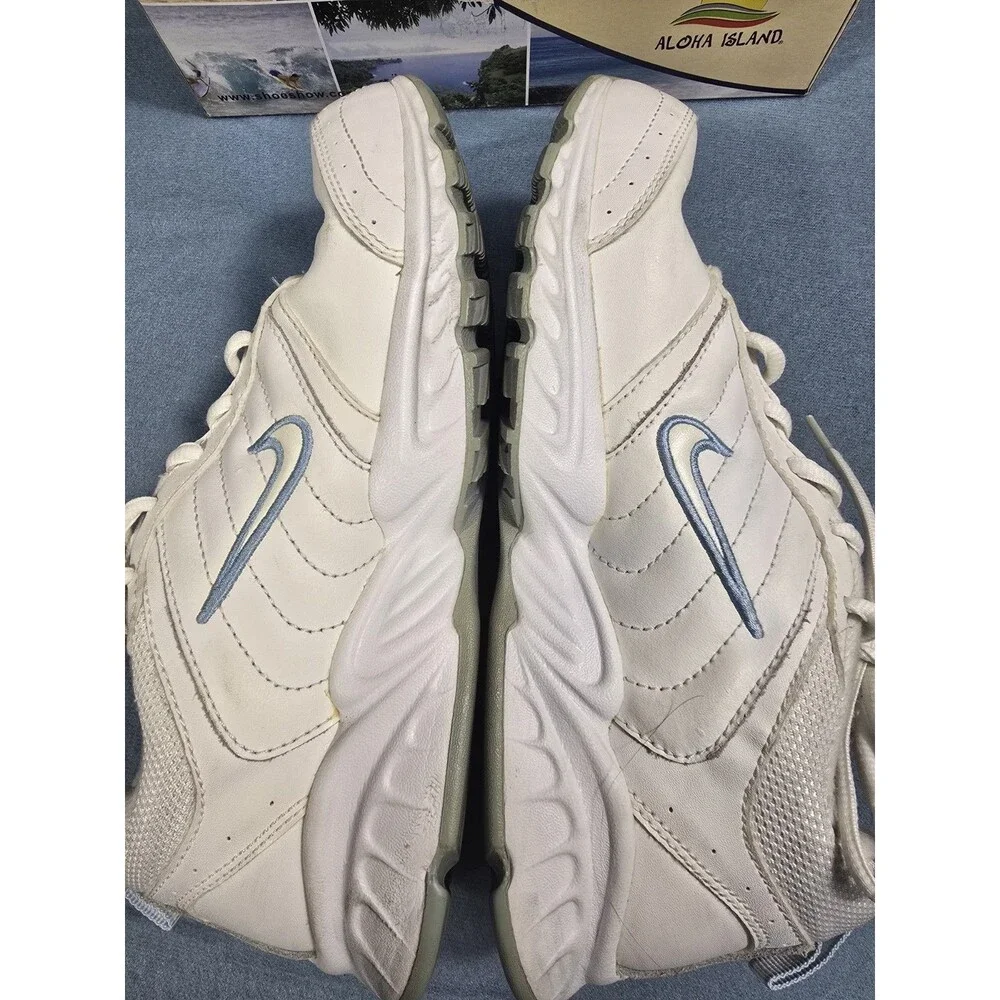Nike White Rolling Rail Blue Embroidered 2013 Women's Size 7